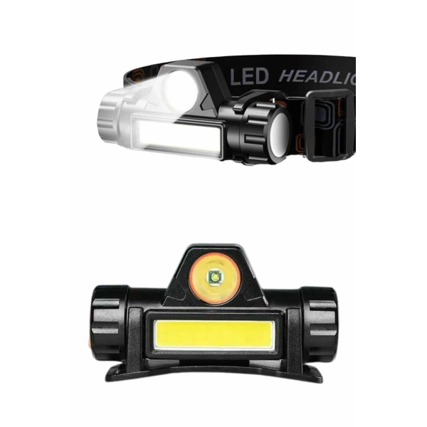 Kafa Lambası Çalışma Işığı Kafa Feneri Şarjlı Mıknatıslı Fenerli