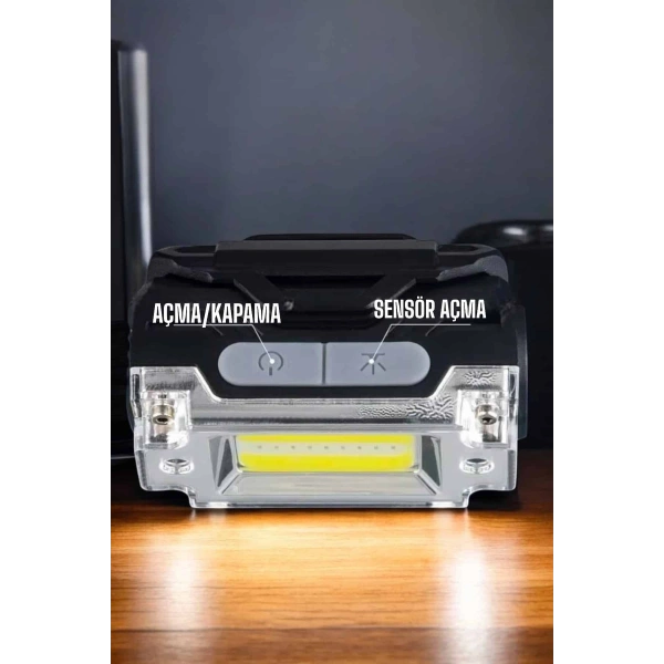 Kafa Lambası Kamp Feneri Balıkçı Feneri Başlıklı Suya Dayanıklı