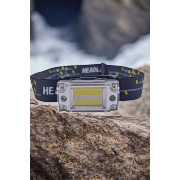 Kafa Lambası Led Fener Pratik Taşınabilir Ayarlanabilir USB Şarjlı