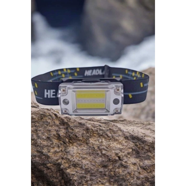 Kafa Lambası Led Fener Pratik Taşınabilir Ayarlanabilir USB Şarjlı