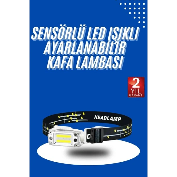 Kafa Lambası, Su Geçirmez Kafa Feneri 3 Mod Aydınlatma