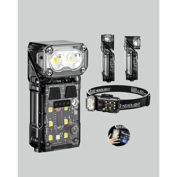 Kamp ve Outdoor İçin LED Far 10 Saat Pil Sensörlü Manyetik