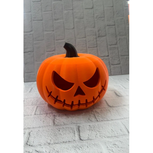 Kapaklı Balkabağı Dekor Kutusu 21×15 cm Halloween Temalı Saklama