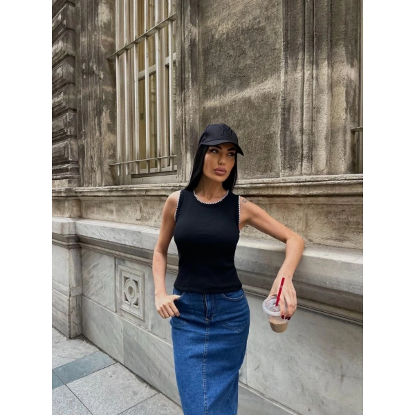 Kaşkorse kumaş bluz