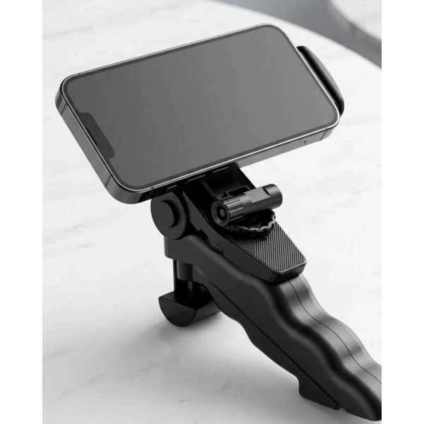 Katlanabilir Mini Telefon Tripodu Masaüstü Telefon Standı 360 Derece Ayarlanabilir