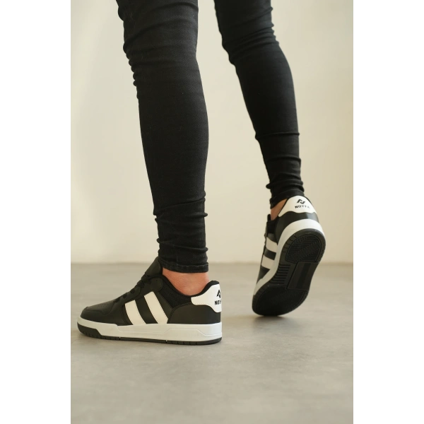 KB-013 Kuback Siyah Beyaz Günlük Erkek Ayakkabı