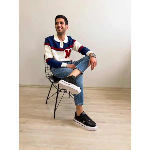 KB-04 Kuback Siyah Cilt Günlük Erkek Ayakkabı