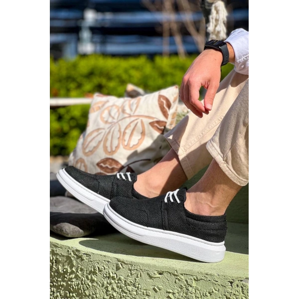 KB-042  Kuback Bağcıklı Siyah Günlük Erkek Ayakkabı