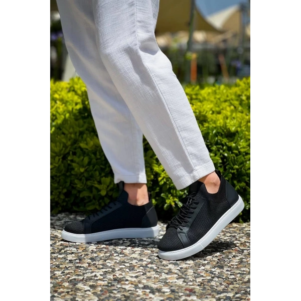 KB-112   Kuback Siyah Triko Bağcıklı  Günlük Erkek  Ayakkabı