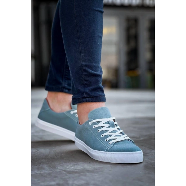 KB-122  Kuback  Bebe Mavi Süet Yüksek Taban Bağcıklı Günlük Erkek Ayakkabı