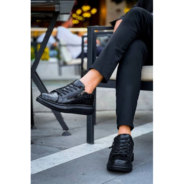 KB-309  Kuback Kömür Fermuar Ve Bağcıklı  Günlük Erkek  Ayakkabı