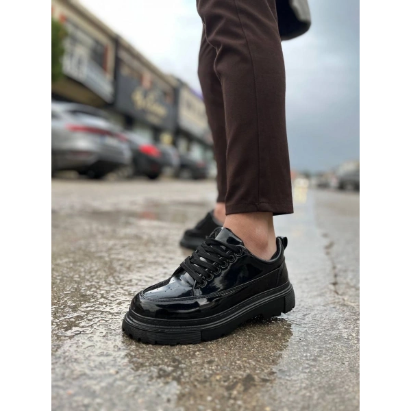 KB-702 Kuback Kömür Rugan Günlük Erkek Ayakkabı