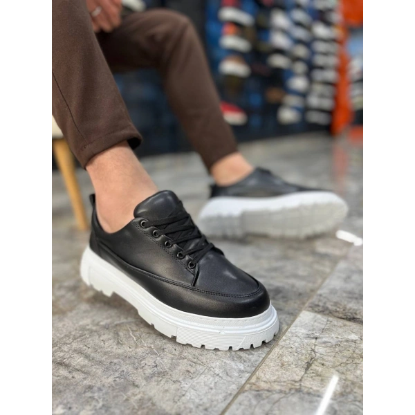 KB-702 Kuback Siyah Cilt Günlük Erkek Ayakkabı
