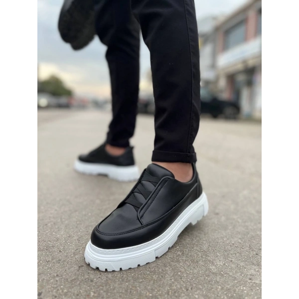 KB-703 Kuback Siyah Lastikli Günlük Erkek Ayakkabı