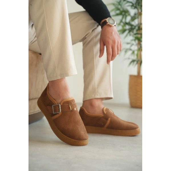 KB-KX1 Kuback Taba Kürklü Günlük Erkek Ayakkabı