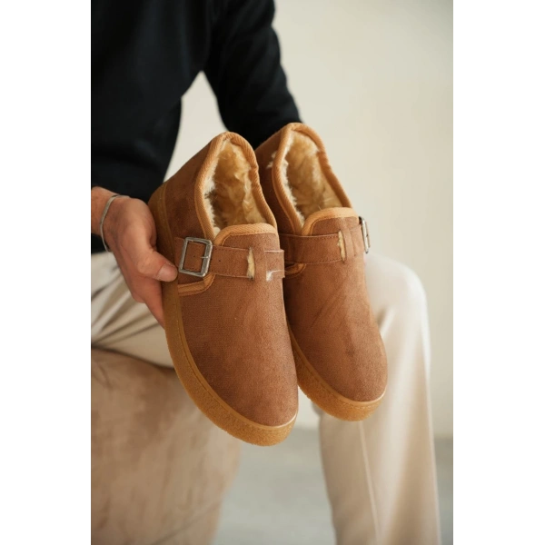 KB-KX1 Kuback Taba Kürklü Günlük Erkek Ayakkabı