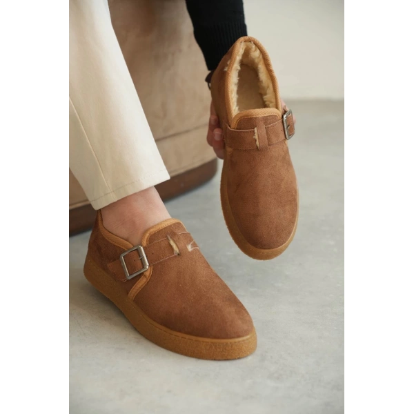 KB-KX1 Kuback Taba Kürklü Günlük Erkek Ayakkabı