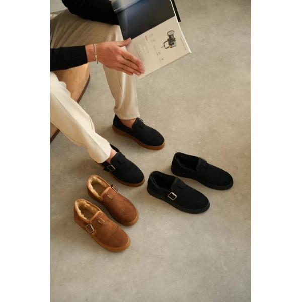 KB-KX1 Kuback Taba Kürklü Günlük Erkek Ayakkabı