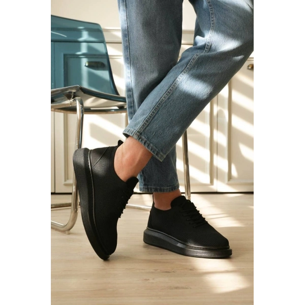 KB-M101 Kuback Kömür Triko Bağcıklı Günlük Erkek Ayakkabı