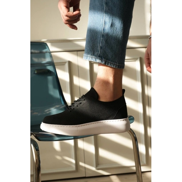 KB-M101 Kuback Siyah Triko Bağcıklı Günlük Erkek Ayakkabı