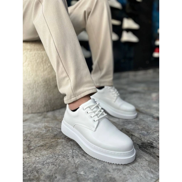 KB-X16 Kuback Beyaz Cilt Günlük Erkek Ayakkabı