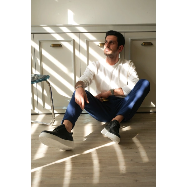 KB-X16 Kuback Siyah Cilt Günlük Erkek Ayakkabı