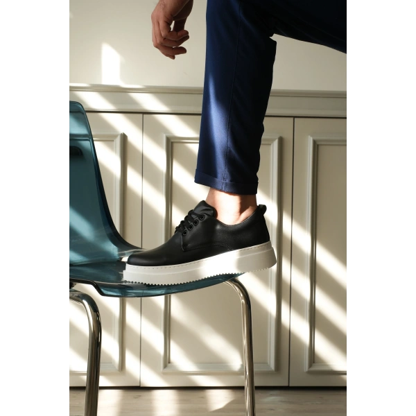 KB-X16 Kuback Siyah Cilt Günlük Erkek Ayakkabı