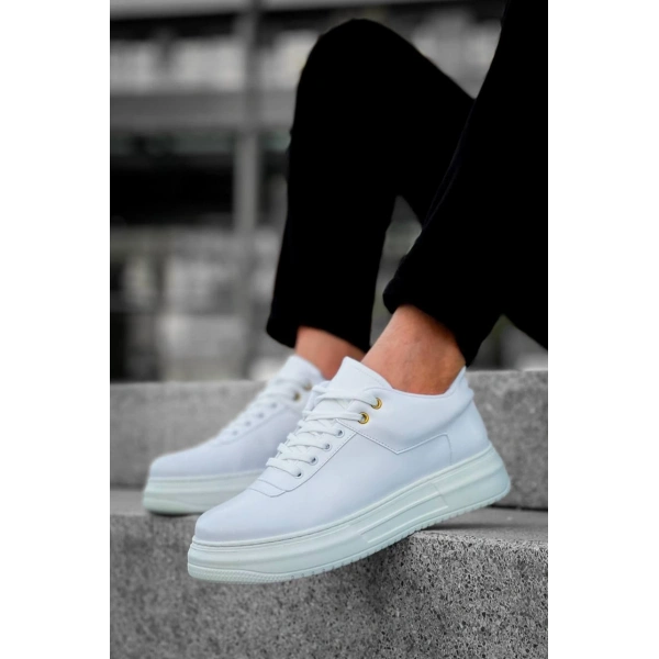 KB-X20 Kuback Beyaz Cilt Günlük Erkek Ayakkabı