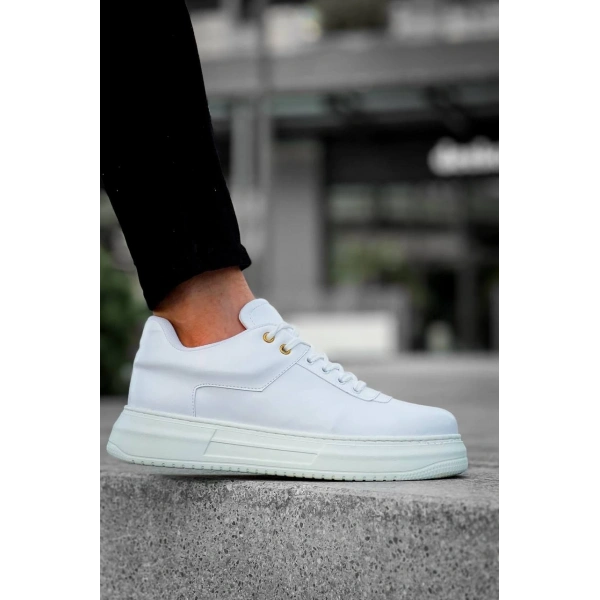 KB-X20 Kuback Beyaz Cilt Günlük Erkek Ayakkabı