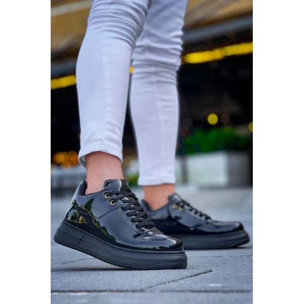 KB-X20 Kuback Kömür Rugan  Günlük Erkek Ayakkabı