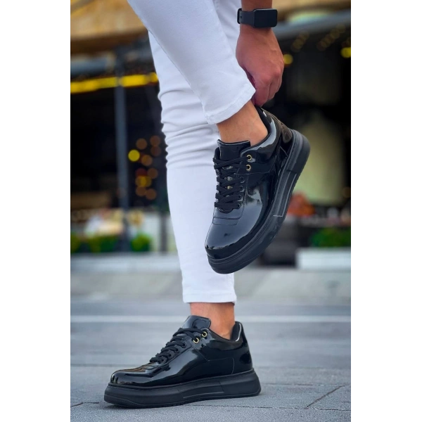 KB-X20 Kuback Kömür Rugan  Günlük Erkek Ayakkabı