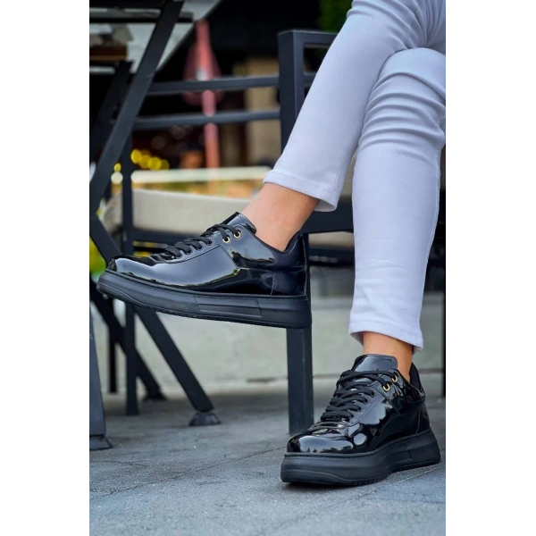 KB-X20 Kuback Kömür Rugan  Günlük Erkek Ayakkabı