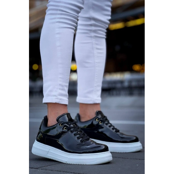 KB-X20 Kuback Siyah Rugan  Günlük Erkek Ayakkabı