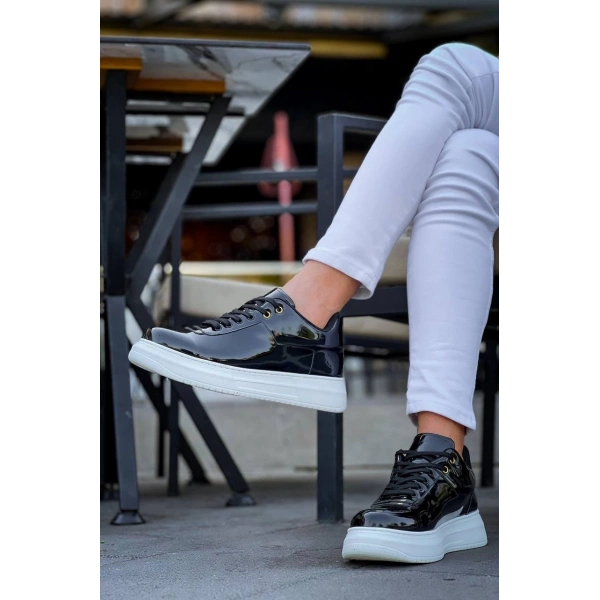 KB-X20 Kuback Siyah Rugan  Günlük Erkek Ayakkabı