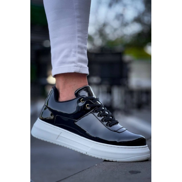 KB-X20 Kuback Siyah Rugan  Günlük Erkek Ayakkabı