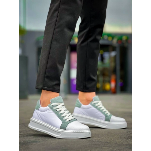 KB-X46 Kuback Beyaz Bebe Mavi Yüksek Beyaz Taban Günlük Spor Ayakkabı