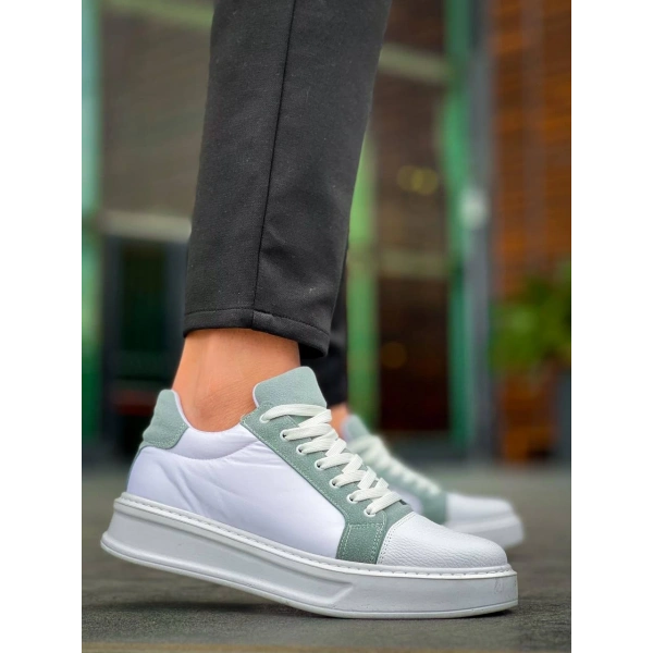 KB-X46 Kuback Beyaz Bebe Mavi Yüksek Beyaz Taban Günlük Spor Ayakkabı