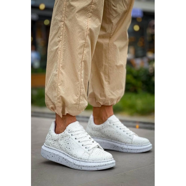 KB-X500  Kuback  Beyaz Silwer  Bağcıklı  Günlük Erkek  Ayakkabı