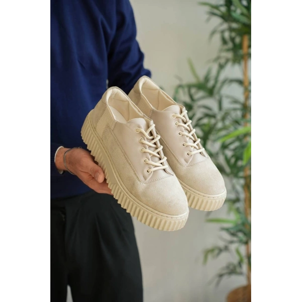 KB-X516 Kuback Bej Süet Günlük Erkek Ayakkabı