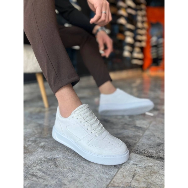 KB-X9 Kuback Beyaz Cilt Günlük Erkek Ayakkabı