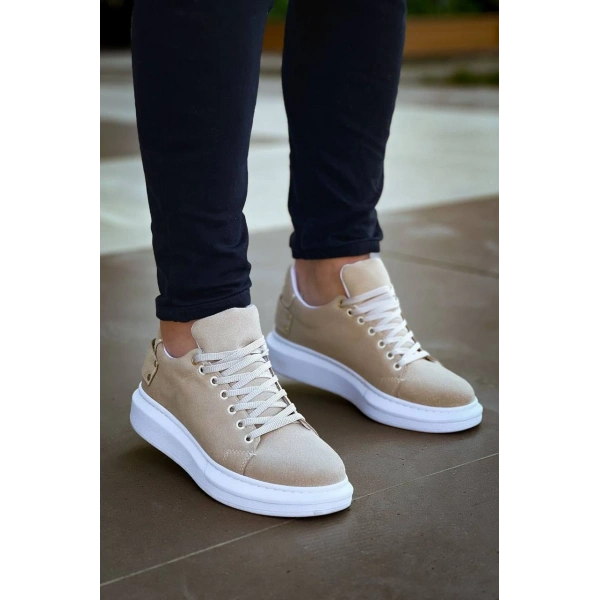 KB047  Kuback Bej Süet Günlük Erkek  Ayakkabı