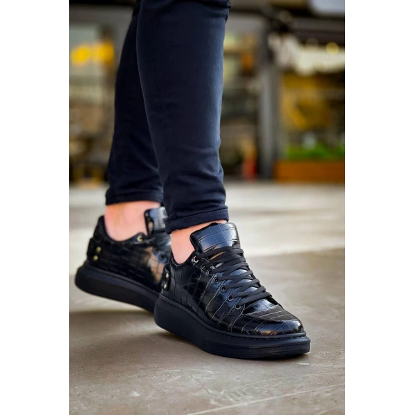 KB047  Kuback Kömür Crocodile Günlük Erkek  Ayakkabı