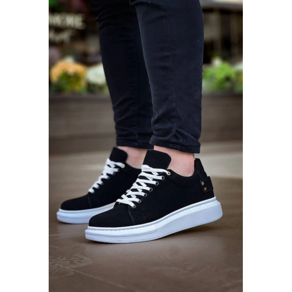 KB047  Kuback Siyah Süet Günlük Erkek  Ayakkabı