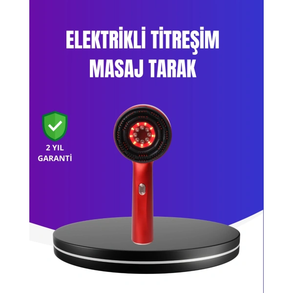 Kırmızı Işık Terapi Özellikli Saç Derisi Masaj Tarak Anti Dökülme