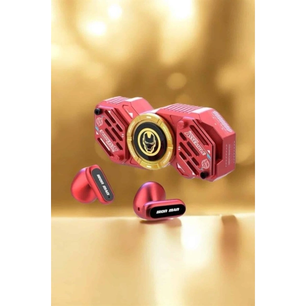 Kırmızı Kablosuz Bluetooth Kulaklık Stres Çarklı  Kulaklığı