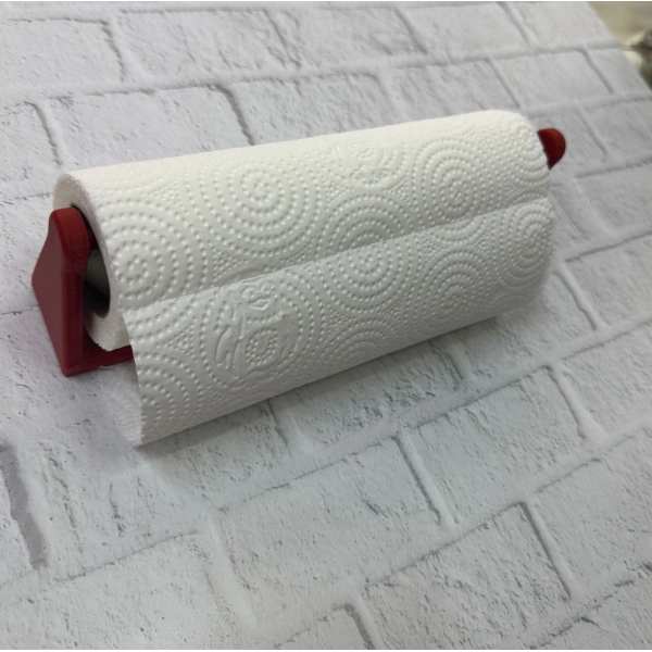 Kırmızı Peçete Tutucu Dayanıklı Duvar Tipi Kağıt Havlu Askısı