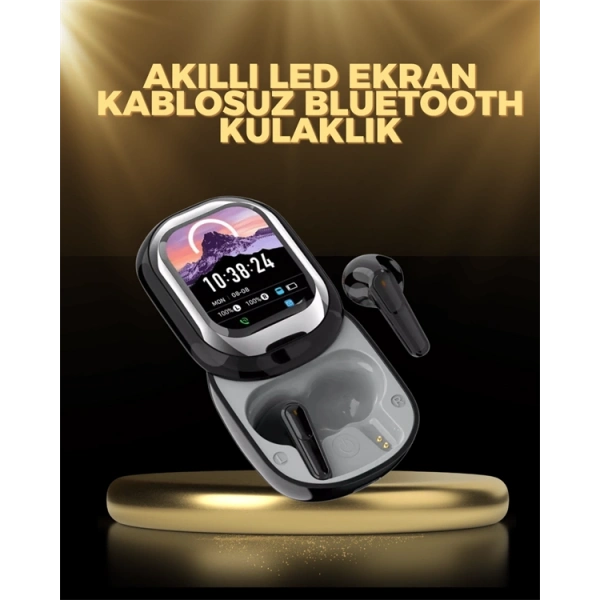 Kişiselleştirilebilir LED Ekranlı Bluetooth Kulaklık – Oyun & Müzik Modlu