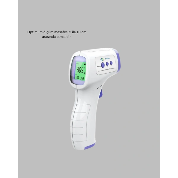Kızılötesi Temassız Ateş Ölçer LCD Ekranlı Hassas Termometre