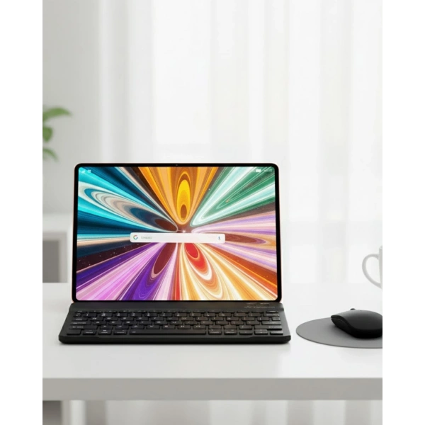 Klavyeli Tablet PC Kalem Kılıf ve Ekran Koruyucu Hediyeli Android Set