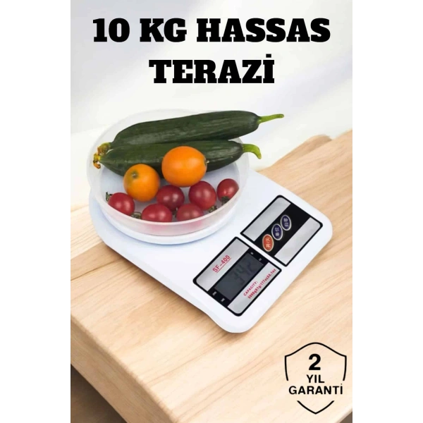 Kompakt Tasarım ve Tek Tuşla Sıfırlama Özelliğiyle Kullanımı Kolay Mutfak Tartısı